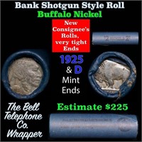 Buffalo Nickel Shotgun Roll in Old Bank Style 'Bel