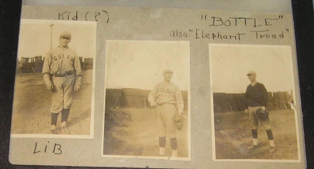 Early Colby College baseball player photos