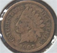 1907 Indian head penny
