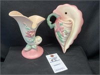 VTG Hull Art Pottery Vase & Wall Pocket