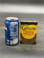 CULTURE SMOKING TOBACCO TIN VERTICAL POCKET TIN
