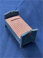 Miniature dollhouse furniture Bed