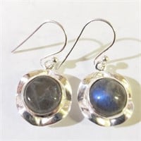 $120 Silver Labradorite Earrings