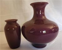 2 laslo for Mikasa purple vases