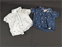 (2) 12M Polo Shirts: [Free Planet & Carter's] Boy