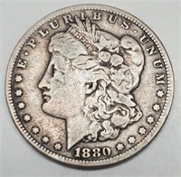 1880-CC Morgan Silver Dollar XF