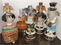 Lot w/ Vtg Decanters incl Jim Beam Political