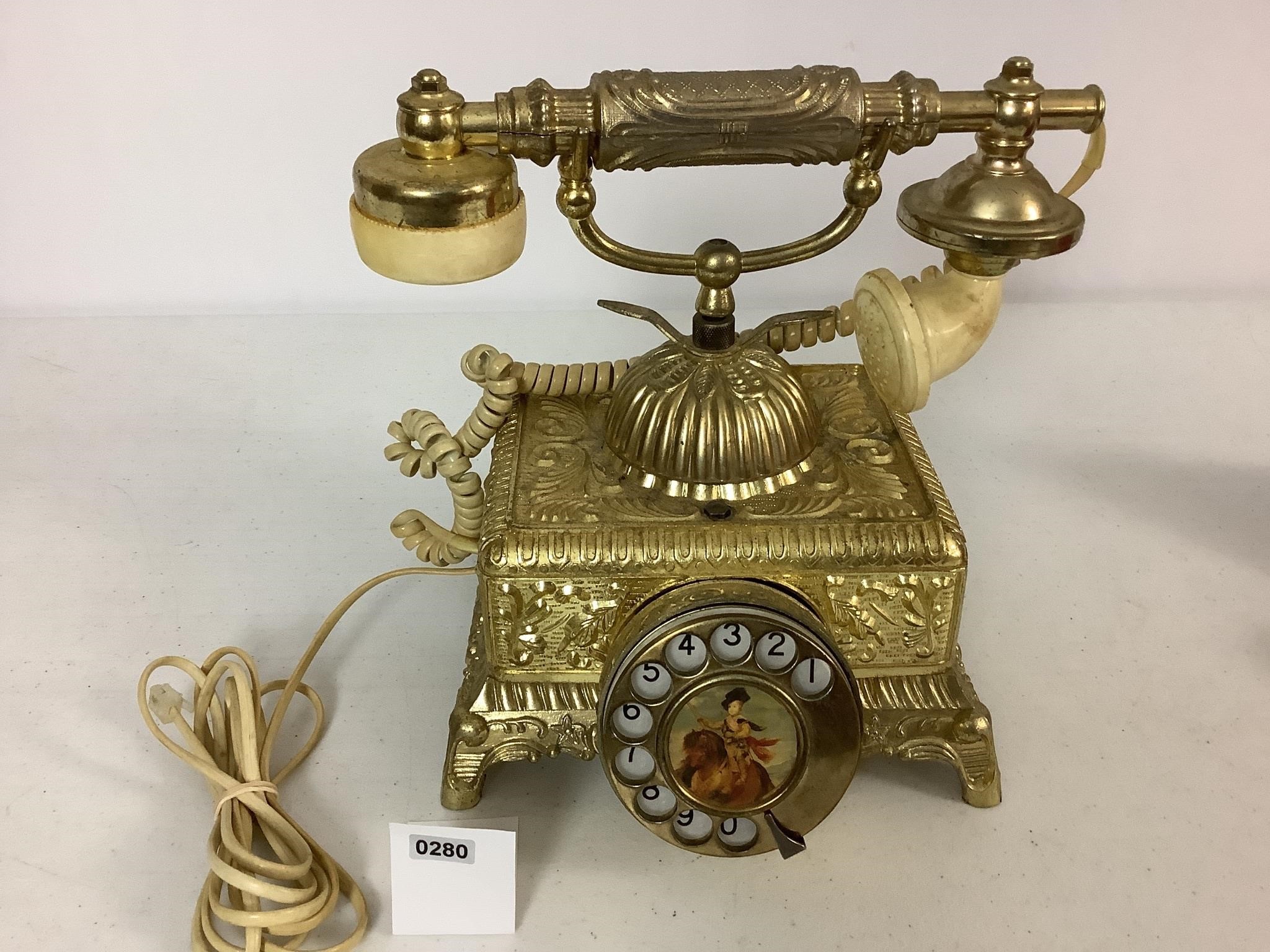 VNTG FRENCH BAROQUE STYLE ROTARY PHONE
