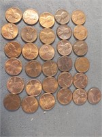 1968-2007 various pennies