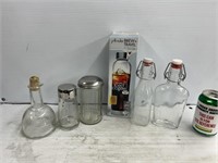 Glass drinking bottles