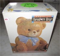 Theodore Bear cookie jar in box.
