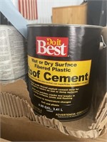 4 Gal Wet or Dry Fibered Roof Cement