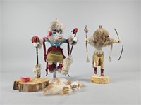 "Masked Wolf" & "Antelope" Hopi Kachina Dolls