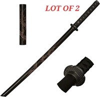 LOT OF 2 - lkjad Japanese Samurai Katana Training