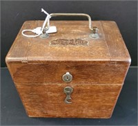Faradic Battery   As-Is In Wood Box