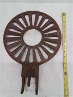Vintage cast iron machine tool work table