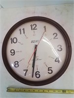 Clock with cracked lens