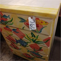HAND PAINTED NAUTICAL CHEST