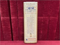 Vintage SIM Propane 14" Tin Thermometer