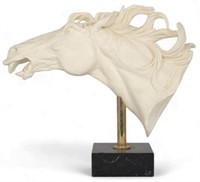 Amilcare Santini Horse Head Sculpture.