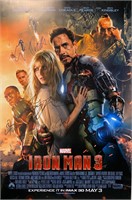 Autograph Iron Man 3 Robert Downey Jr Poster
