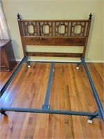 ETHAN ALLEN QUEEN SIZE HEADBOARD AND BED FRAME