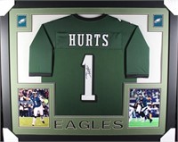 Autographed Jalen Hurts Custom Framed Jersey