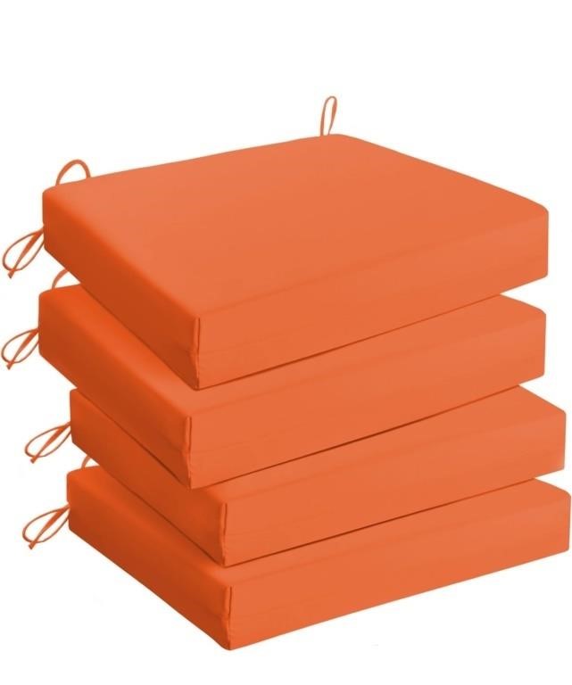 Outdoor Chair Cushions Pack of 6 In Orange