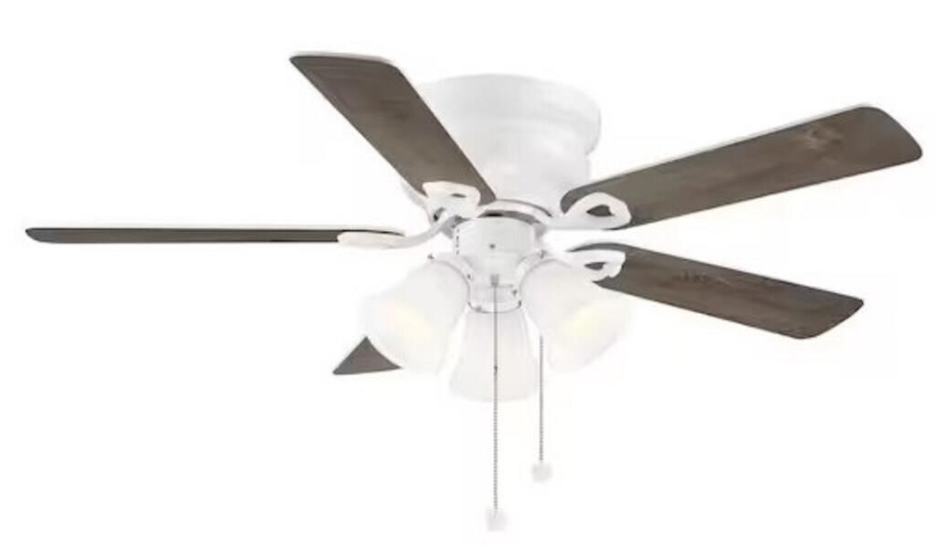 Clarkston Ii 44 In. Led Indoor White Ceiling Fan