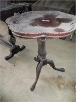 Old Pie Crust Top 3-Leg Parlor Table