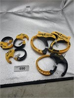 3) SMALL CABLE CLAMPS & 3) LARGE CABLE CLAMPS-NEW