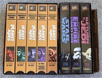 Star Wars Trilogy & Planet of The Apes VHS Movies