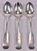 3 Gorham Sterling spoons, 9" long, 335.85g