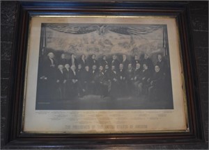 Engraving "The Presidents of the United States"