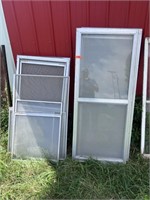 Old Window Lot Aluminum Frames