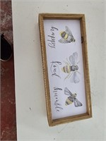 Small  bee  picture 4.5 inches H X 10 inches W
