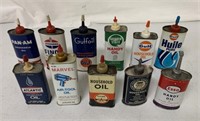 11 oiler cans with product