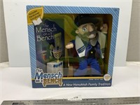 New in Box The Mensch on a Bench-Hanukkah