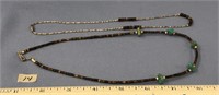 Lot of 2, southwest Indian style necklaces, with s