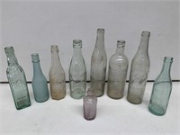Selection of Old Bottles inc Preserving, Sauces,
