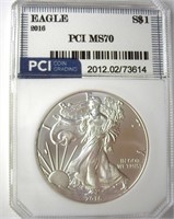 2016 Silver Eagle PCI MS70