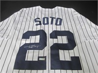 Juan Soto signed baseball jersey COA