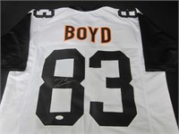 Tyler Boyd signed football jersey JSA COA