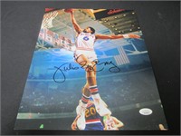 Julius Erving signed 11x14 signed photo JSA COA