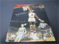 Julius Erving signed 11x14 signed photo JSA COA