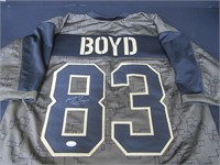 Tyler Boyd signed football jersey JSA COA