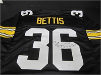 Jerome Bettis signed football jersey TSE COA