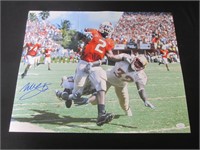 Willis McGahee Signed 16x20 Photo JSA COA