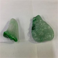 Natural jadeite floating green pendant