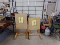 2 portable target stands